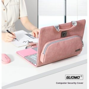 New Laptop protective case 14 inch computer bag female male business leather case password lock portable storage bag applicable to Apple air13.3 Huawei glory Xiaoxin 16-inch HP Dell